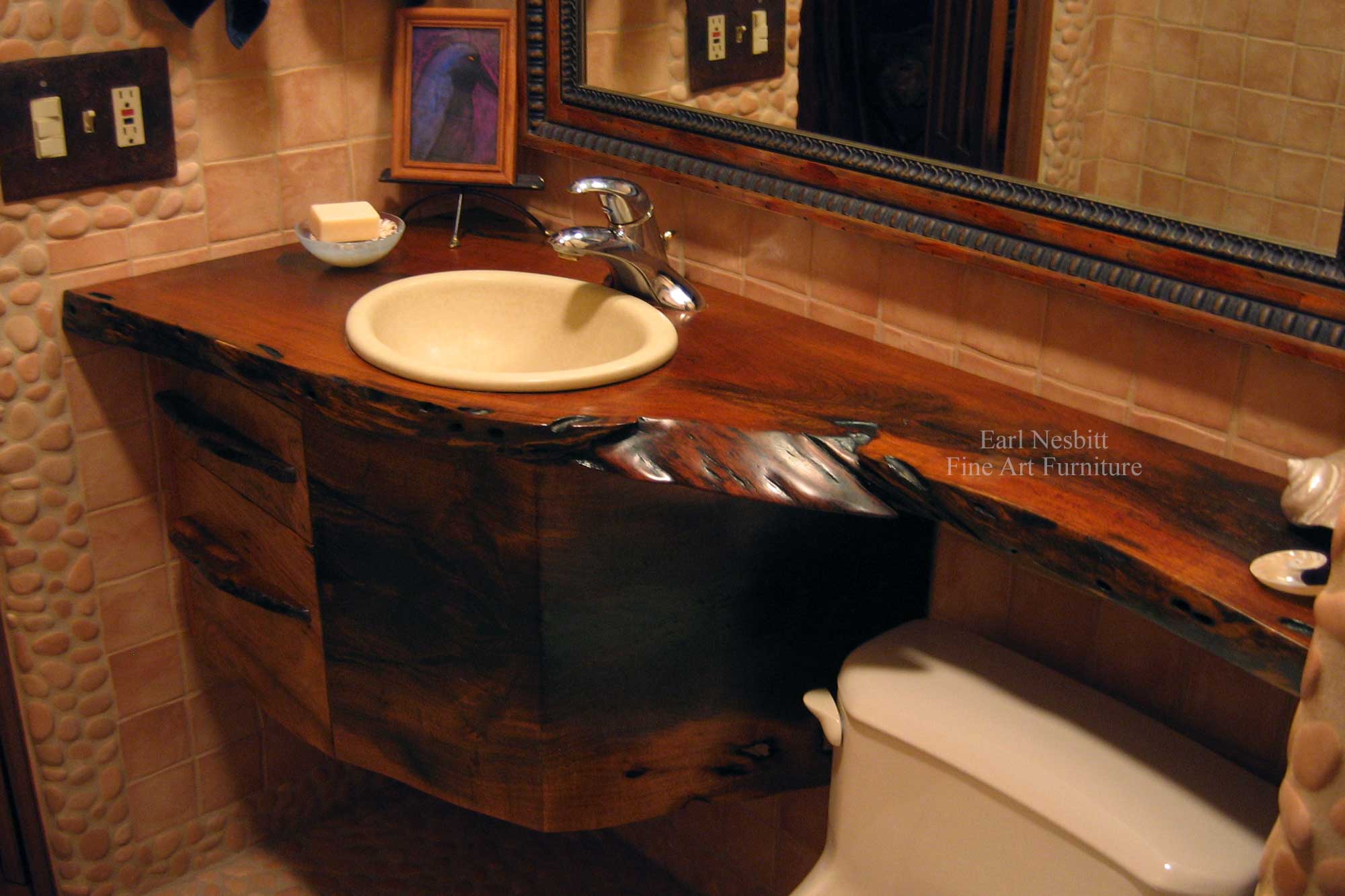 live edge bathroom vanity